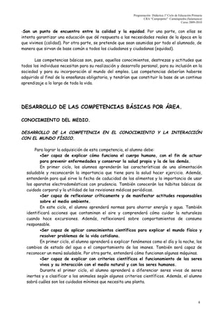 Programación  didáctica. 1º ciclo