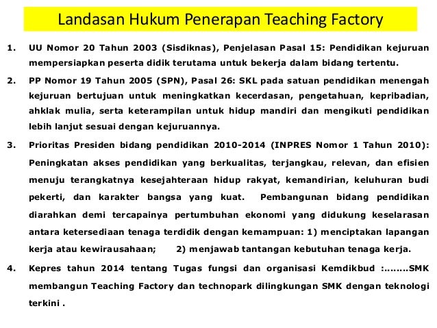 Program Teaching Factory Smk