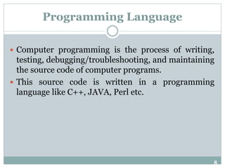 Fundamentals of Programming Chapter 2 | PPT | Programming Languages ...