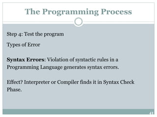 Fundamentals of Programming Chapter 2