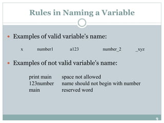Fundamentals of Programming Chapter 4 | PPT