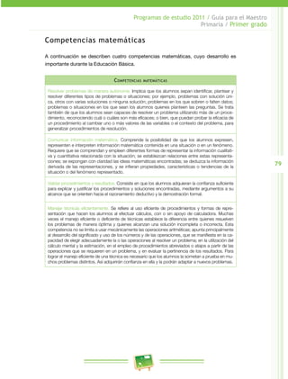 Programa de estudios 2011 primer grado primaria guía para el maestro | PDF