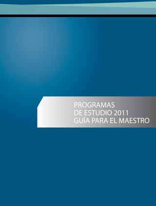 PROGRAMA DE ESTUDIOS PRIMER GRADO | PDF