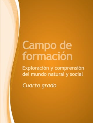 Campo de
formación
Exploración y comprensión
del mundo natural y social

Cuarto grado
 