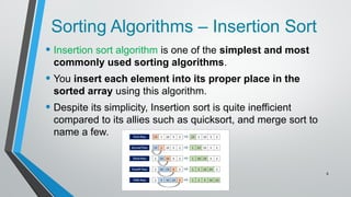 Prog5121 InsertionSort + Two Dimensional Arrays.pptx