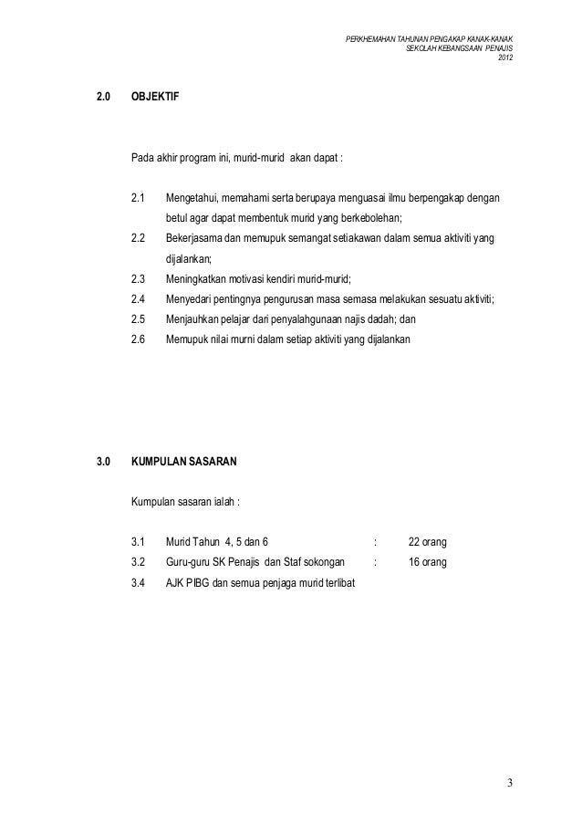 Contoh Buku Program Perkhemahan Sekolah