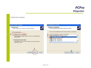 1 3
PCPro
Télégestion
Création de la connexion
2
4
Page 125
 