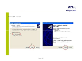 PCPro
Télégestion
Création de la connexion
1
2 3
Page 127
 