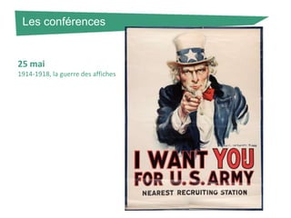 Les conférences

25 mai
1914-1918, la guerre des affiches

 