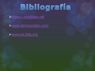 www.c.conclase.net
www.elrincondelc.com
www.es.tldp.org
 