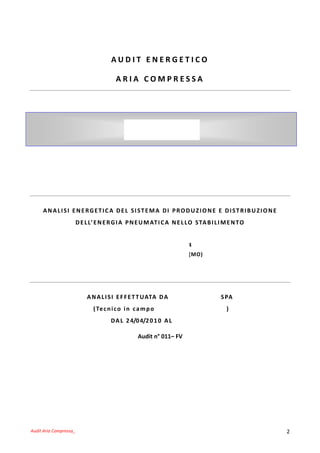 Feasibility Audit Aria Compressa - analisi