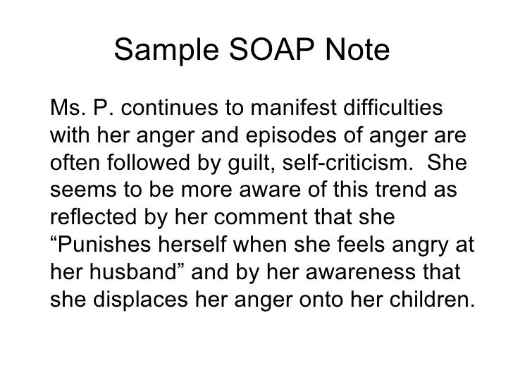 progess note presentation2 soap notes mental health