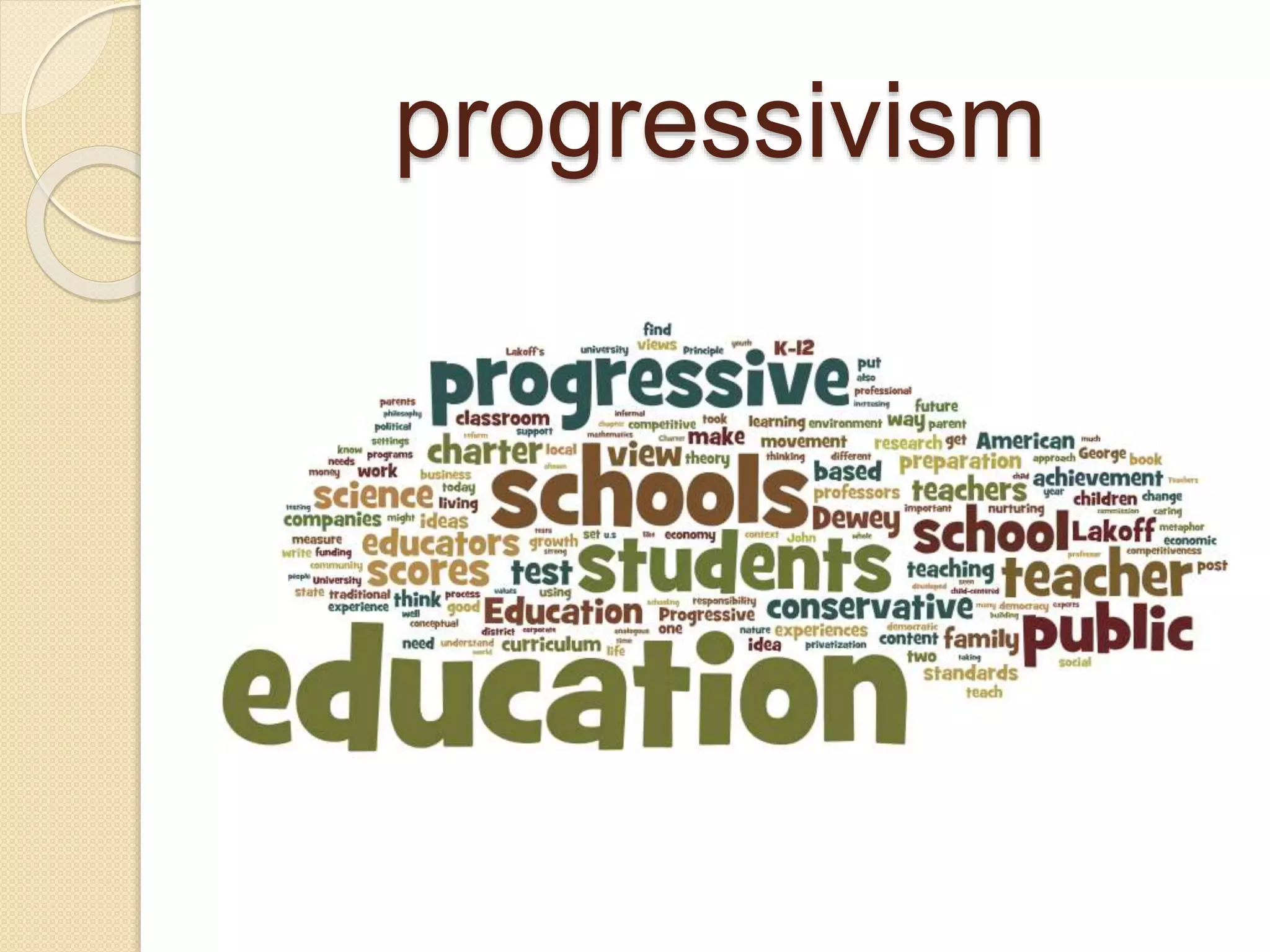 progressivism
 