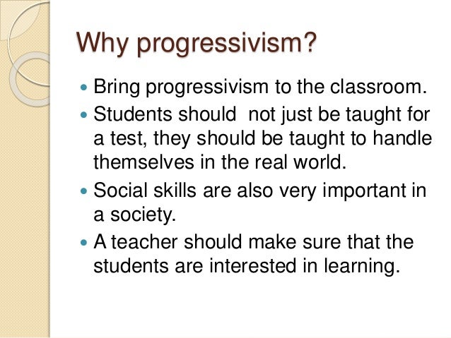 progressivism theory essay