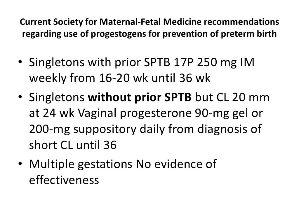 New Progesterone Guideline for Preterm labor and incidental shortened…