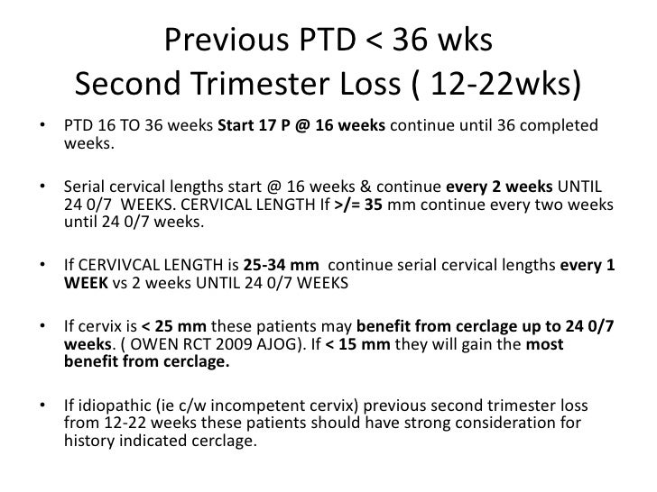 New Progesterone Guideline for Preterm labor and incidental shortened…