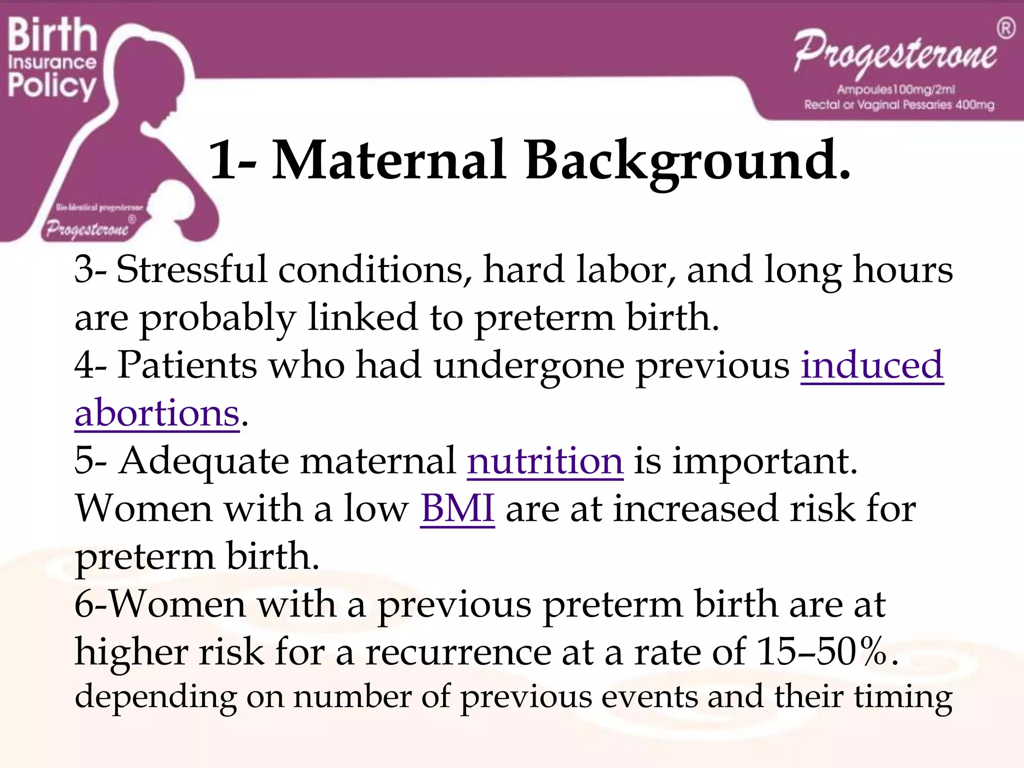 Preterm-premature babies ("preemies" or "premies") have an increased risk of death in the first year of life (infant mortality), with most of that occurring in the first month of life (neonatal mortality)