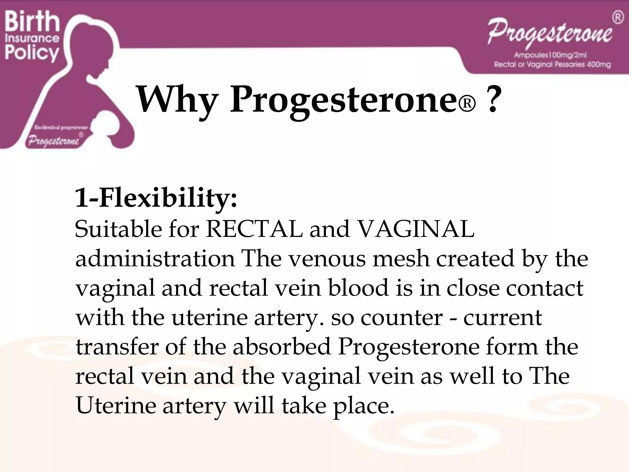 Progesterone success records in cases   	with short cervical length <15 mm:Cervix study by Dr. Nicolaides & colleagues.N= 250Progesterone used from the 24th  to the 34th week.Progesterone shown a remarkable decrease in the recurrent PTB cases especially with short cervix, also Progesterone has shown a reduction in NEONATAL MORBIDITY as well.