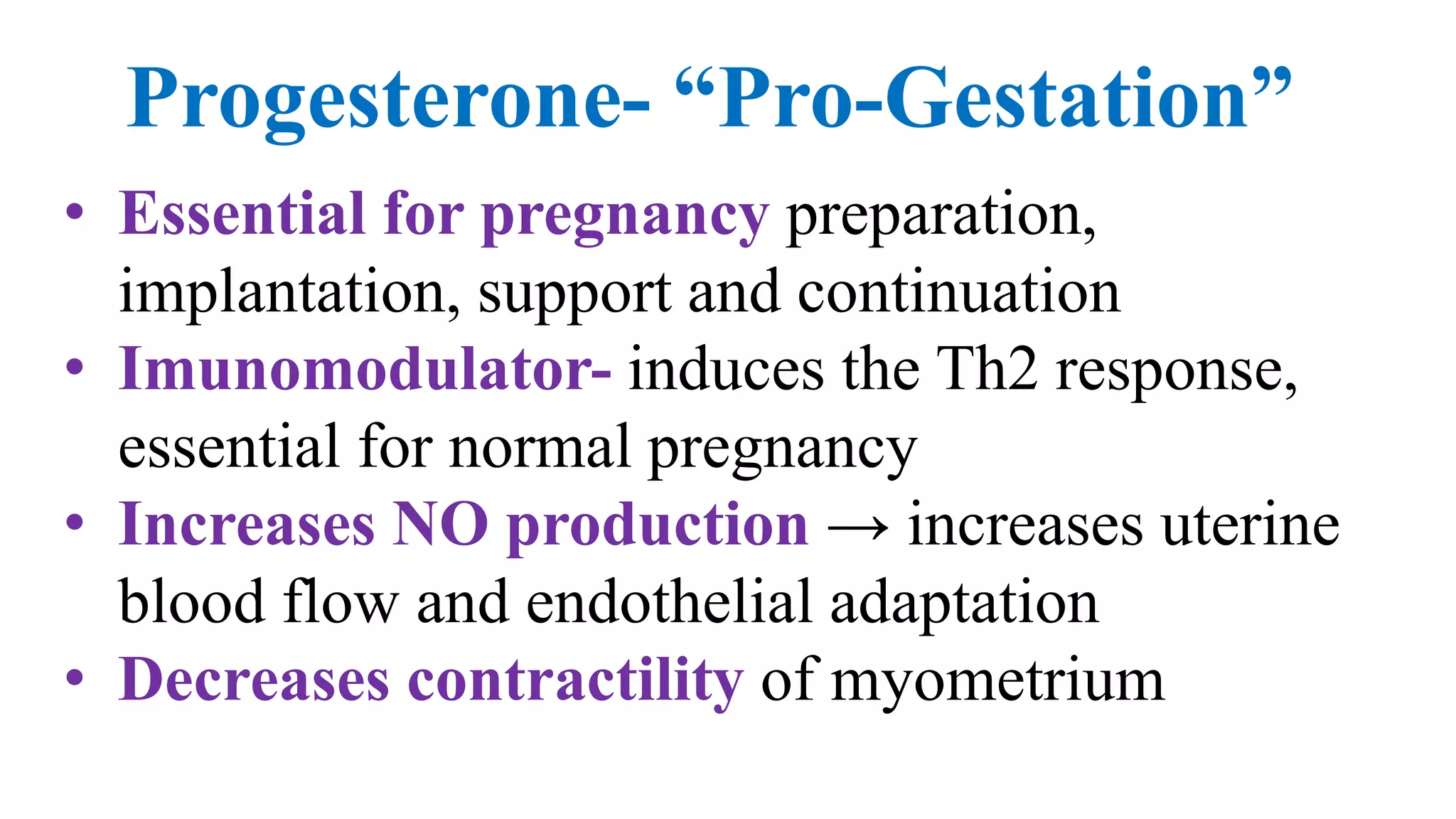 Role of Progesterone in Preterm Labour | PPTX