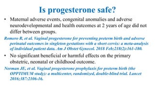 Role of Progesterone in Preterm Labour | PPTX
