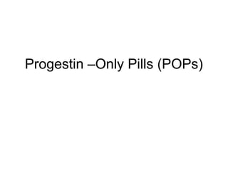 Pop Tablet Modern Family Planning methods- oral contraceptives | PPT