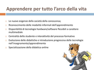 Progettare l'e-Learning