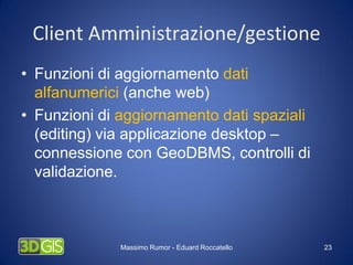 Progettazione e realizzazione di sistemi webgis per il turismo