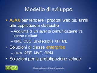 Progettazione e realizzazione di sistemi webgis per il turismo
