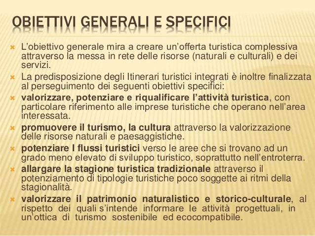 Progettazione Itinerari Turistici Integrati