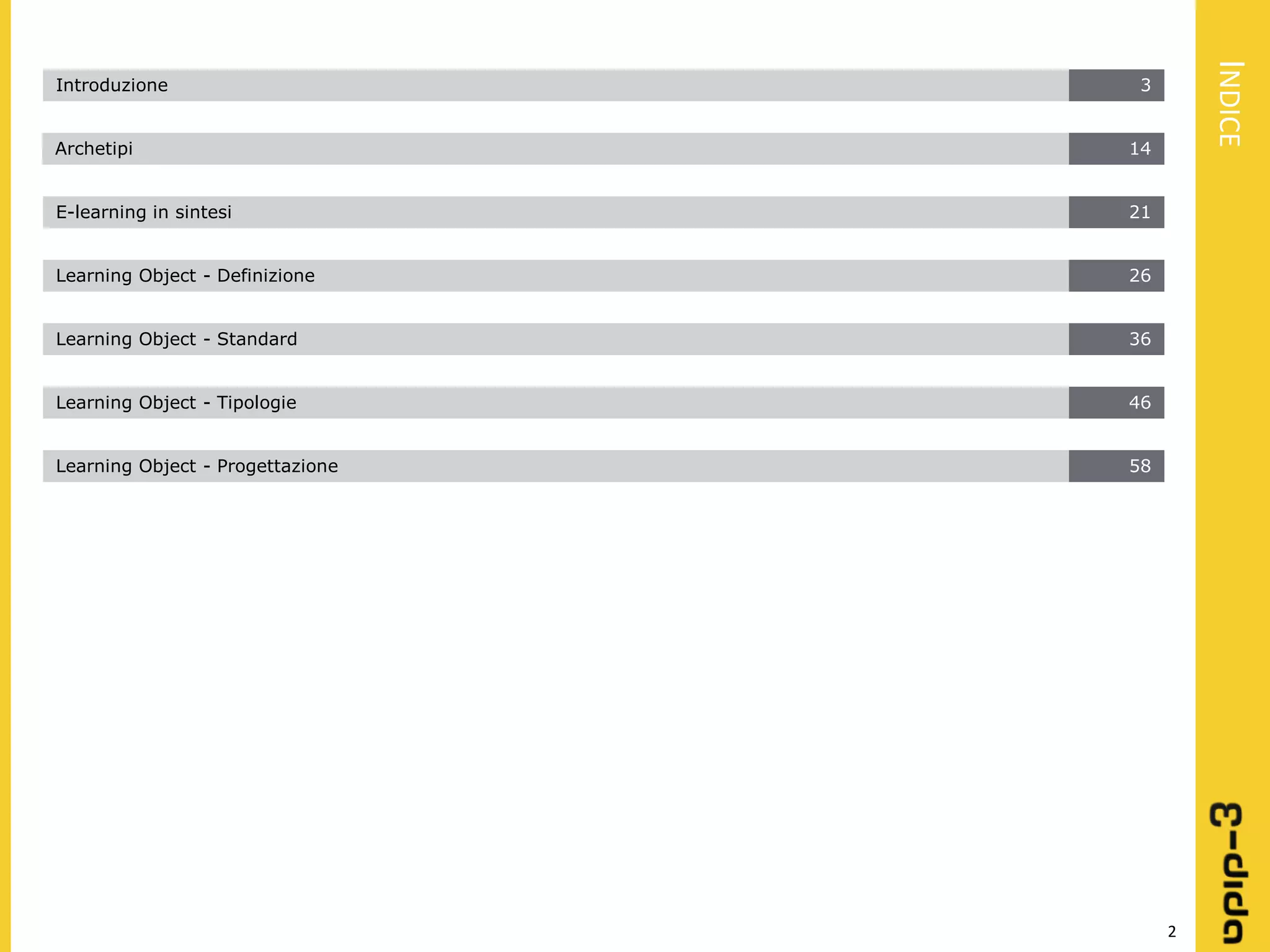 Learning object: Definizione - Progettazione - Realizzazione