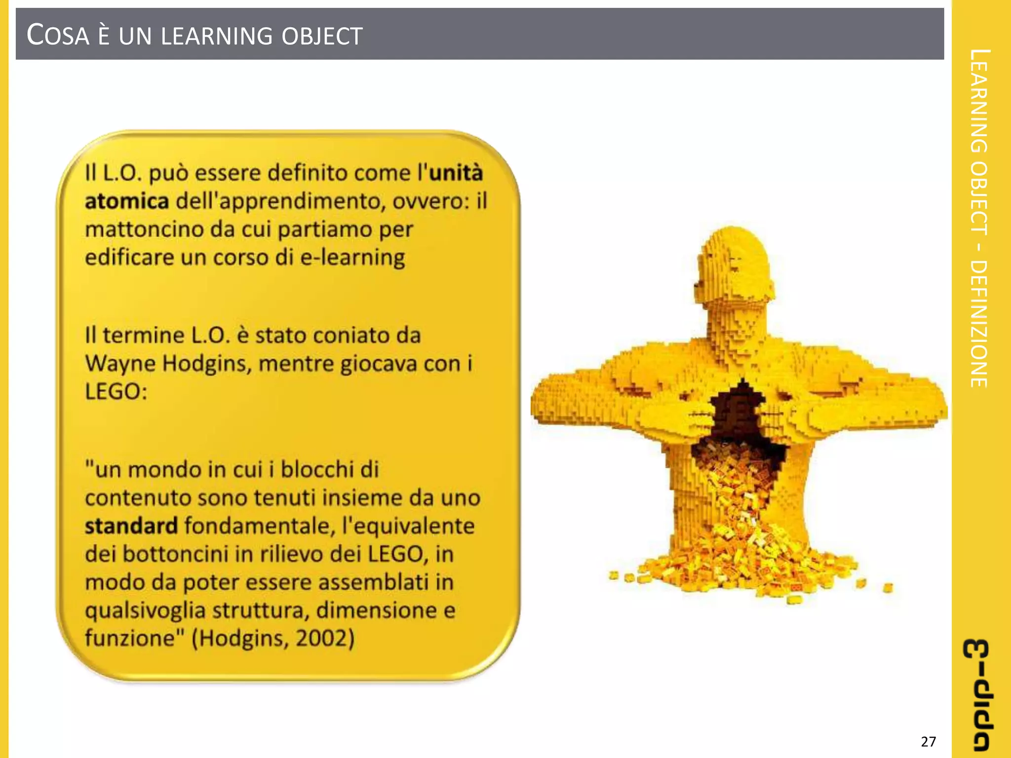 Learning object: Definizione - Progettazione - Realizzazione