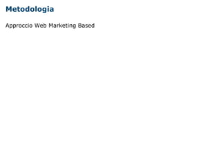 Metodologia 
Approccio Web Marketing Based 
 