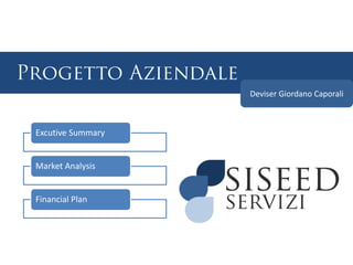 Deviser Giordano Caporali

Excutive Summary

Market Analysis

Financial Plan

 