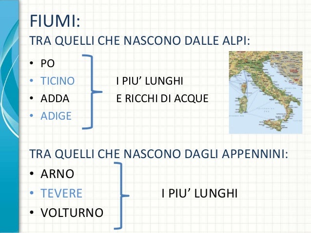 Fiumi Che Nascono Dagli Appennini