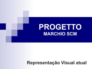 PROGETTO MARCHIO SCM Representação Visual atual 