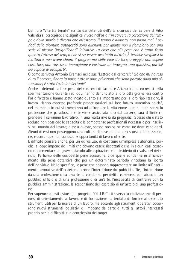 O L T Re Un Percorso Di Orientamento Al Lavoro Rivolto Ai Detenuti