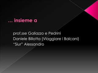 Progetto Pace A Prijedor   Presentazione