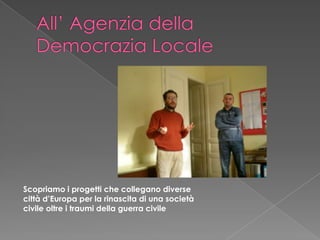 Progetto Pace A Prijedor   Presentazione