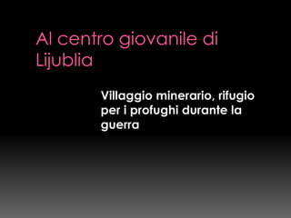 Progetto Pace A Prijedor   Presentazione