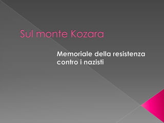 Progetto Pace A Prijedor   Presentazione