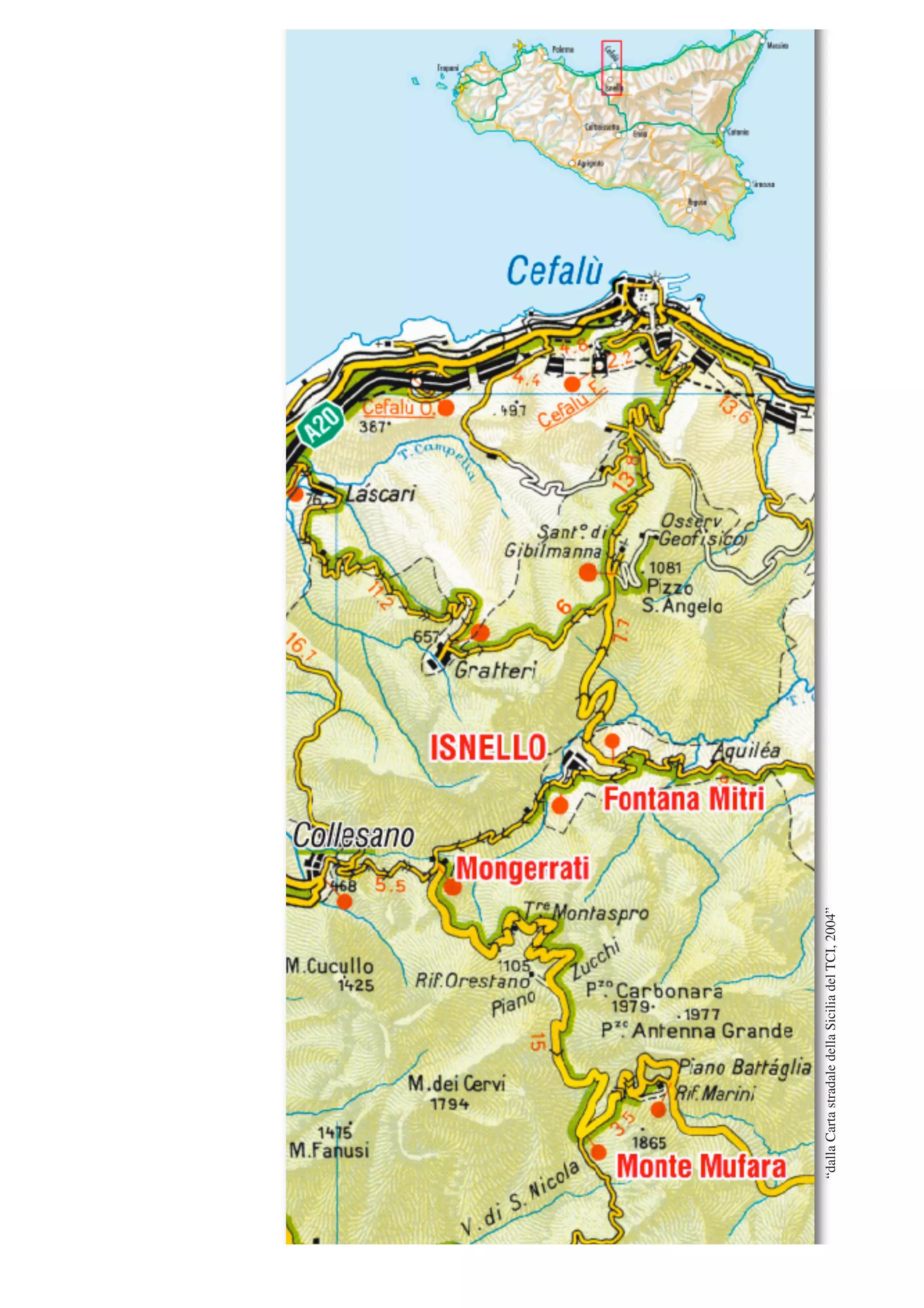 “dallaCartastradaledellaSiciliadelTCI,2004”
 
