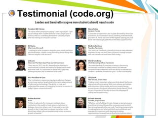 Testimonial (code.org)
 