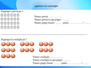 I gettoni e le conchiglie
 