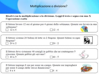 Moltiplicazione o divisione?
 