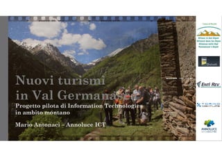 Nuovi approcci turistici nelle valli Alpine - L'esperienza della Val Germanasca