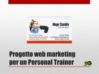 Progetto web marketing
per un Personal Trainer
 