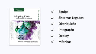 Equipe
Sistemas Legados
Distribuição
Integração
Deploy
Métricas
 