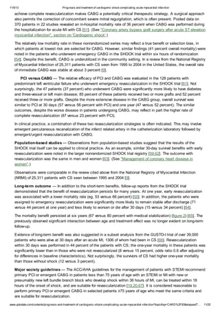 Prognosis and treatment of cardiogenic shock complicating acute ...