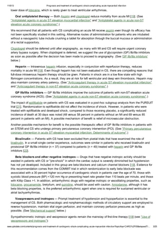 Prognosis and treatment of cardiogenic shock complicating acute ...