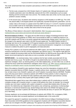 Prognosis and treatment of cardiogenic shock complicating acute ...